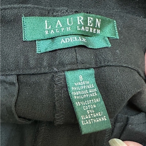 Lauren Ralph Lauren Adelle Chino Pants,Trousers,Pockets Flat Front Stretchy - Picture 3 of 9